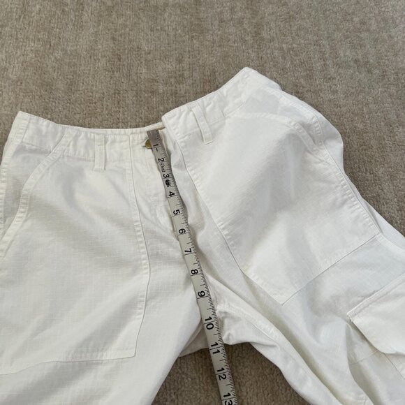 MICHAEL Michael Kors High Rise Wide Leg Cotton Cargo Pants 2 - Picture 7 of 11